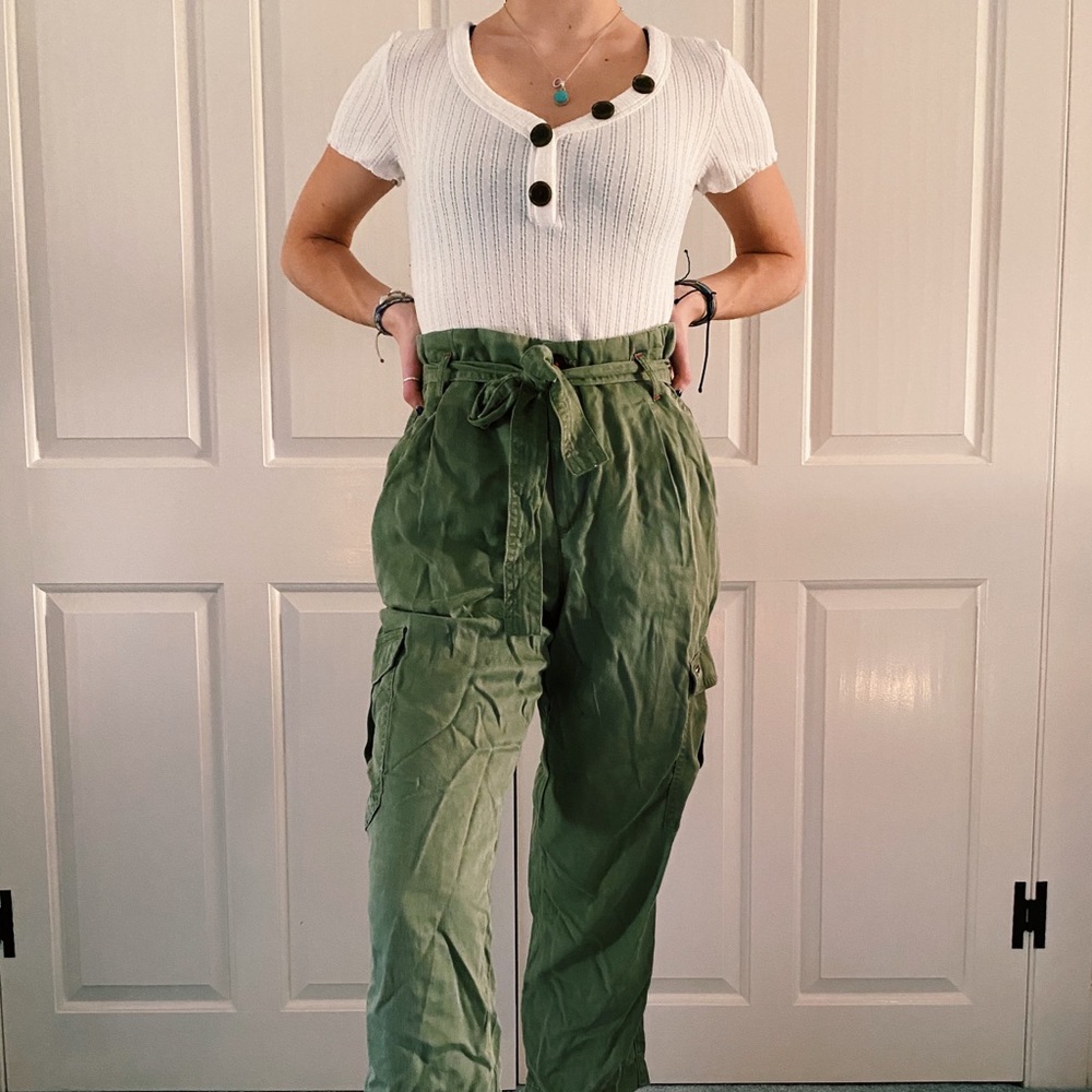 american eagle button short sleeve shirt